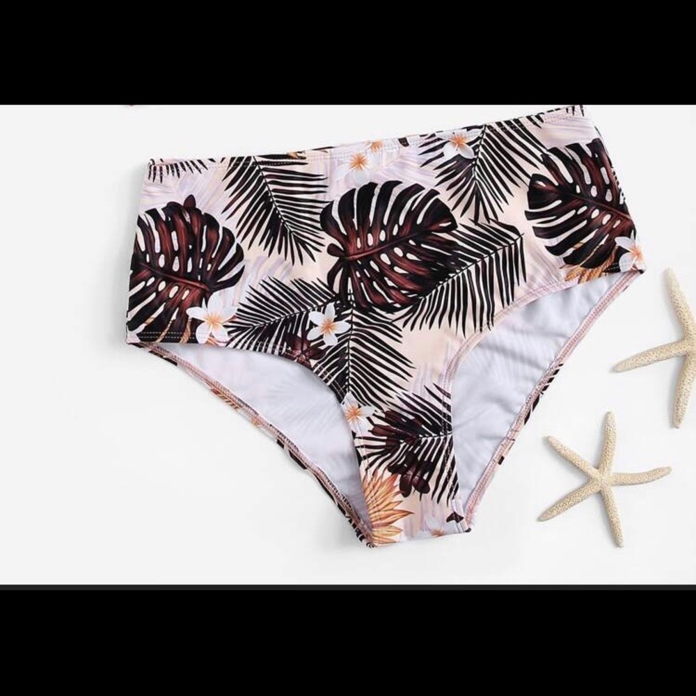 Shein Tropical Bikini Bottoms